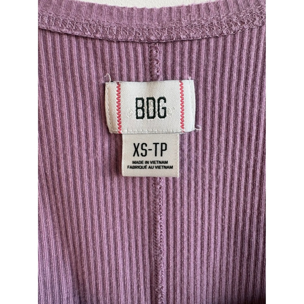 BDG Lavender Ribbed Tank Top - Picture 3 of 6